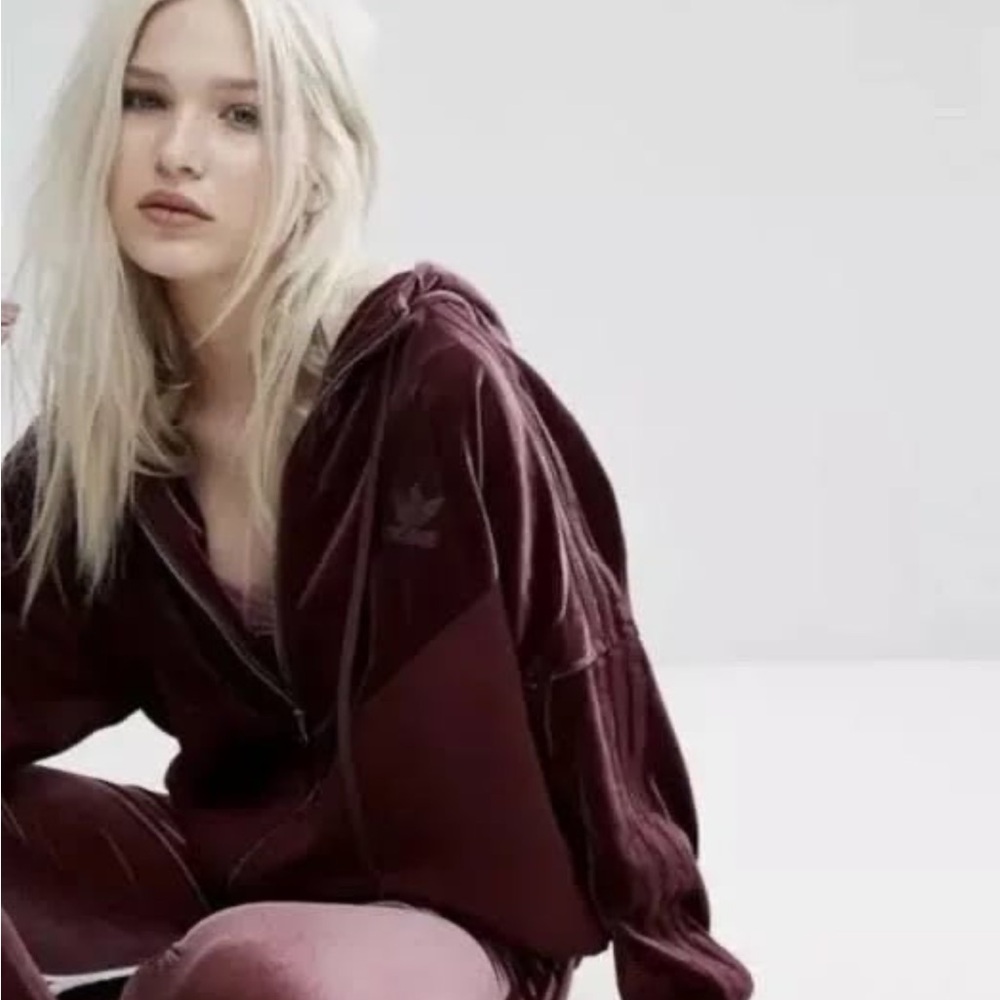 Adidas Originals Velvet Vibes Hooded Track Jacket